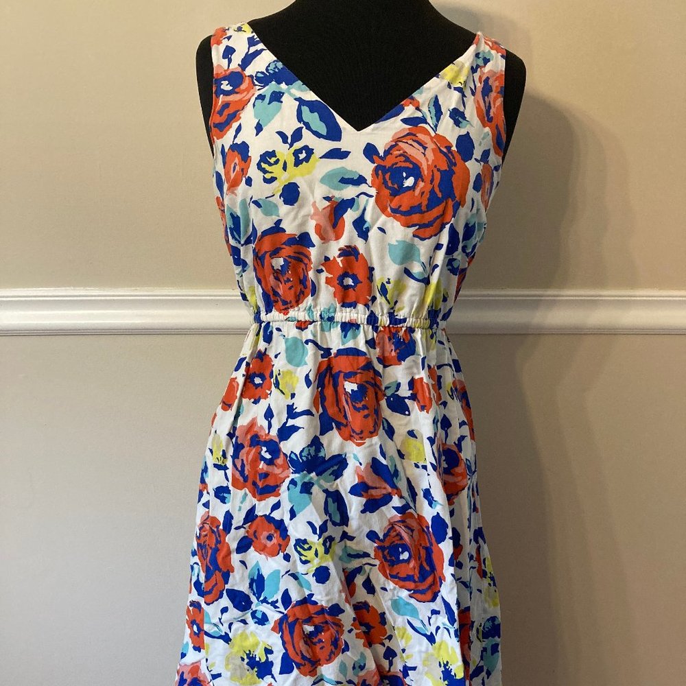 Old Navy Red, Blue, & Yellow Floral Sundress